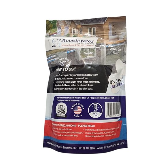 Accelerator by Dr. Pooper® Toilet Bowl & Septic Cleaner 16 Treatments‎ - Picture 4 of 7